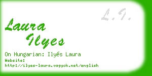 laura ilyes business card